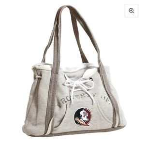 FSU Seminoles gray flannel “hoodie” purse .